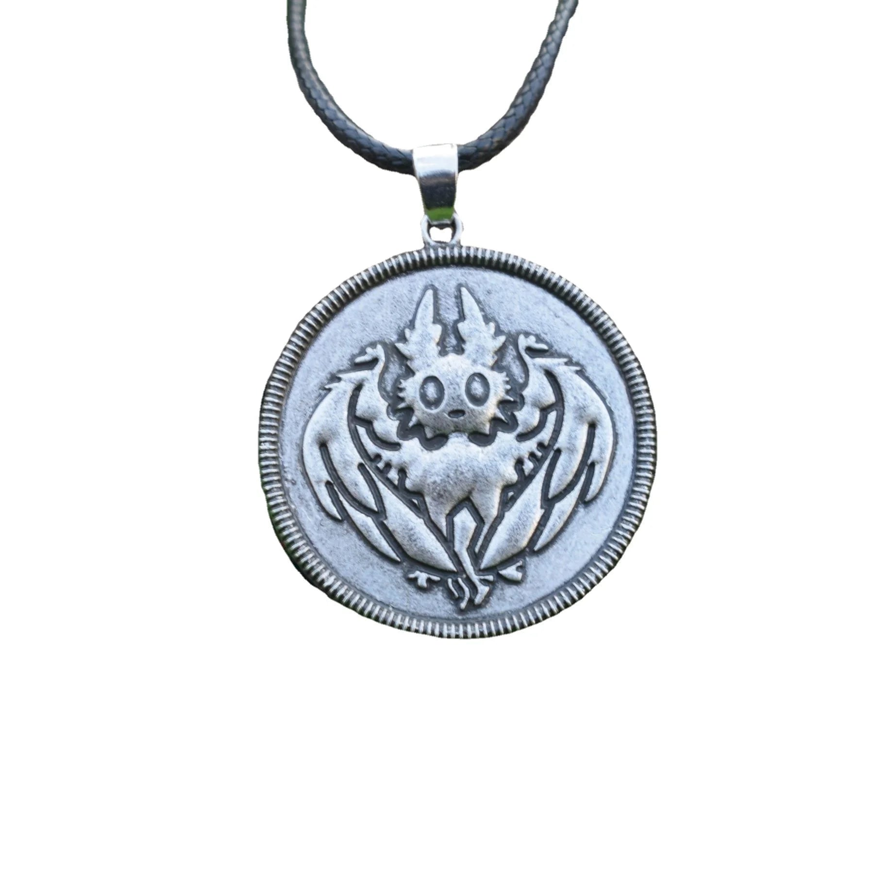 Custom Wholesale Gothic Retro Cute Mothman Pendant Necklace for Men and Women Hip Hop Accessories Jewelry Gifts to Friends