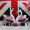 Diy Decorative Handmade Christmas Crafts Purple K9 Crystal Swan
