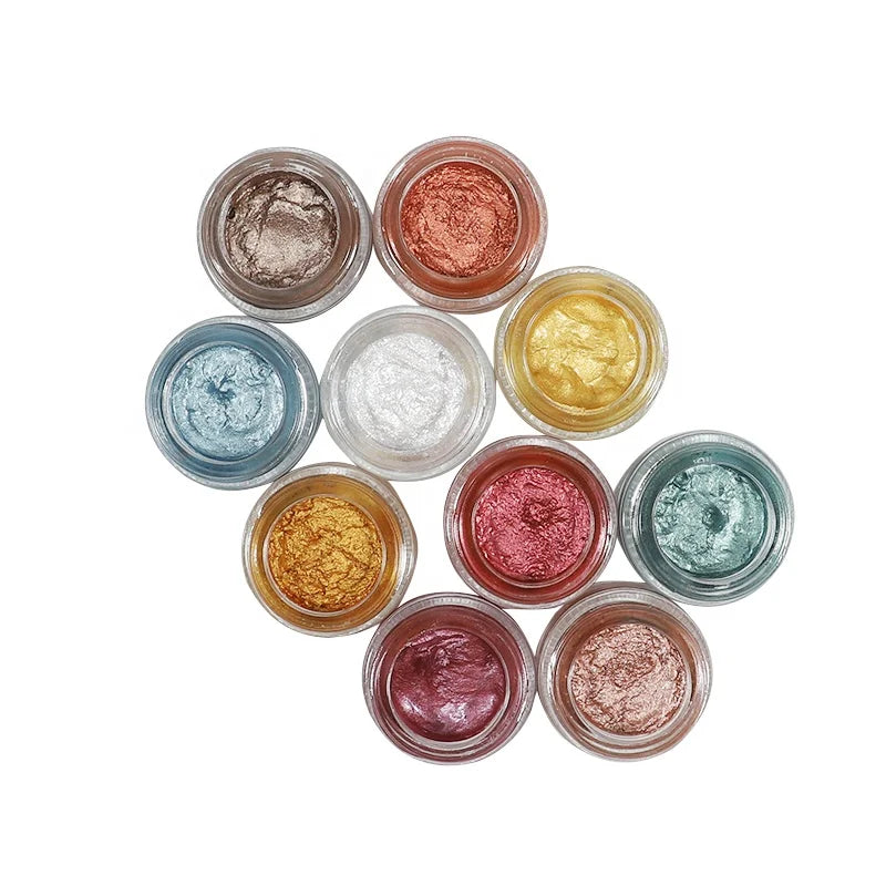 OCHAIN OEM Factory Supply Glitter Shimmer Gel Eyeshadow Customize Creamy Eye Shadow Wholesale High Pigment Jelly Eyeshadow