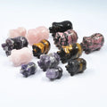 2 Inch Rose Quartz Pig Carving Natural Gemstone Healing Quartz Crystal Pig for Gift