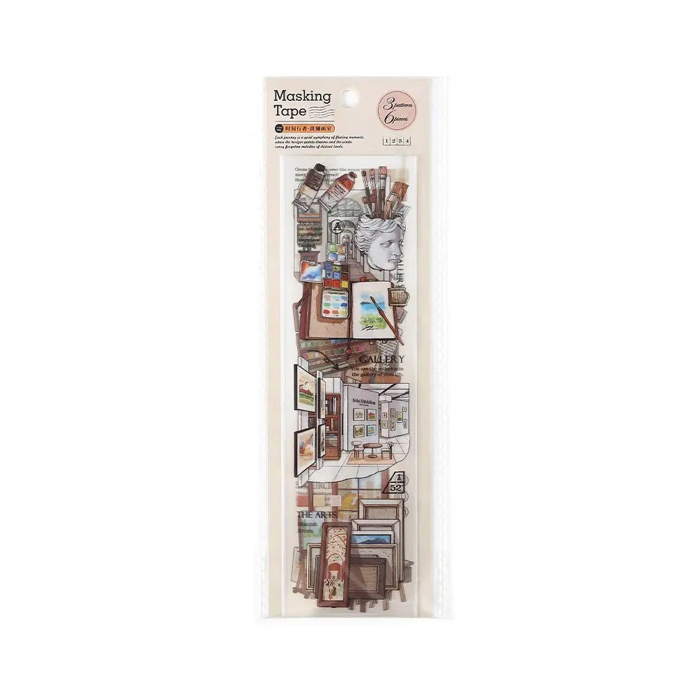 6 Sheets Per Pack of Six Long Strips of Tape Timewalker Series No-cut Backing Tape