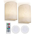 Battery Operated Wall Lights Rechargeable Rgb Colors Dimmable Wall Sconces With Remote Control Wireless LED Wall Lamp 2 Pcs
