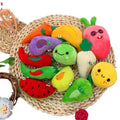 Cute Fruit Plush Keychains Toys Colorful Stuffed Doll Fruits Banana Avocado Strawberry Orange Pineapple Peach Pepper Keychain
