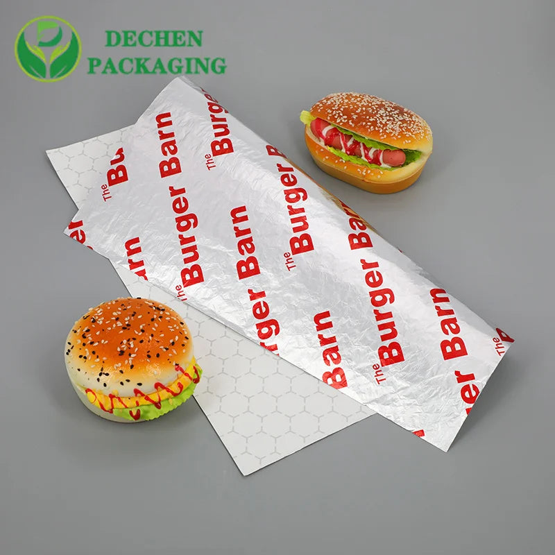 Hot Dog Foil Wrappers Insulated Foil Wrap Sheets