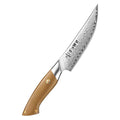 XINZUO New Custom Damascus Steel Steak Knife Linen Micarta Handle Restaurant Kitchen Beef Slicing Knives