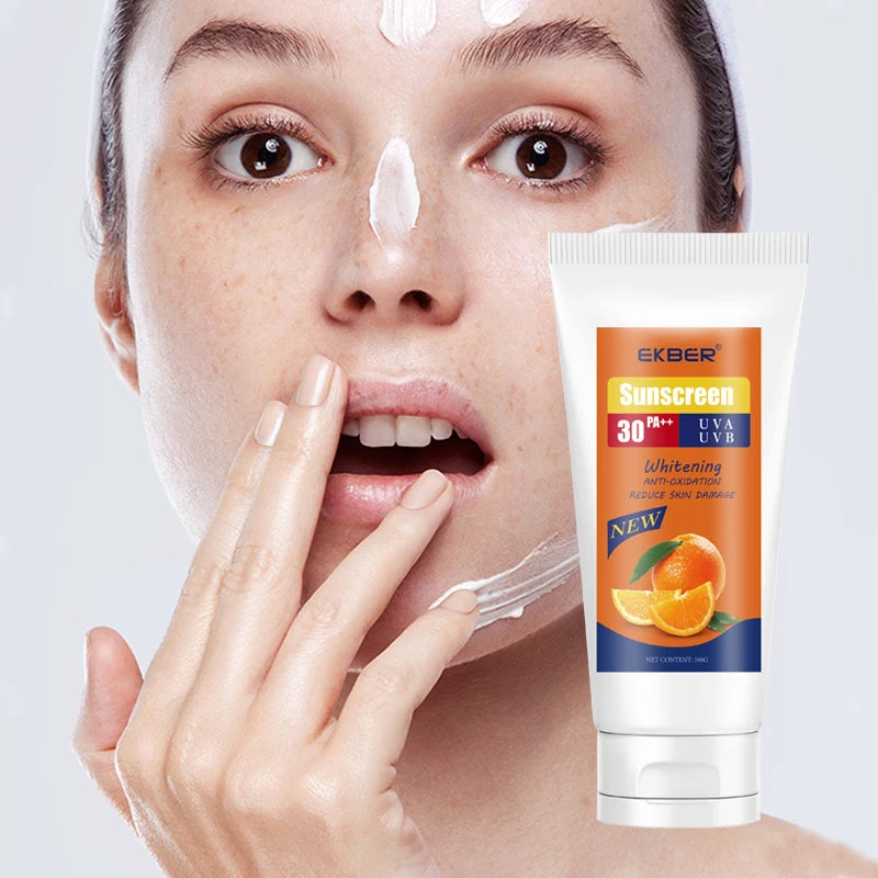 Low Moq Natural Sunscreen Rebranding Eco Friendly Sunscreen Lotion100ml Spf30++ Dark Spot Sunscreen