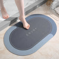 Semicircular Solid Pattern Anti-Skid Kitchen Bathroom Office Floor Mat Bed Outdoor Rug Wholesale Set Made Rubber Diatom Mud Door