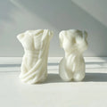 3D Human Torso Cement Wax Mould Plaster Curvy Female Women Man Body Silicone Candle Molds