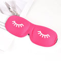 Adjustable Lash Funny 3D Eyelash Sleep Mask Soft Blackout Blindfold with Adjustable Strap
