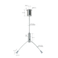Durable aircraft suspension cable kit stainless steel wire brass cable gripper for hanging system