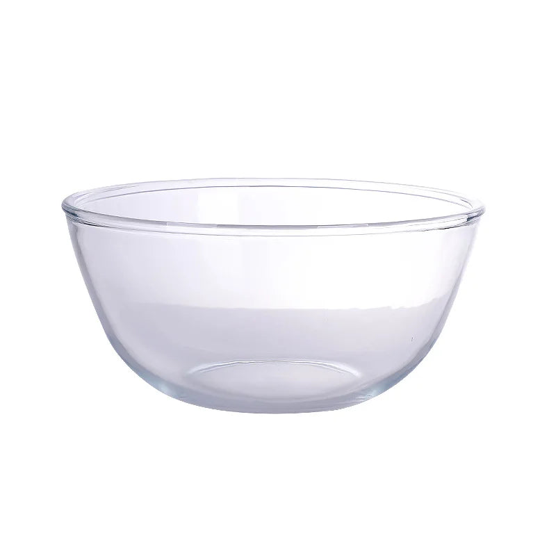 OWNSWING Glass Salad Bowl Microwave & Dishwasher Safe Glass Container Food Container for Cooking and Serving