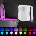 New 8-Color Induction Toilet Seat Cover ABS Body Eco-Friendly PIR Motion Sensor LED Night Light Waterproof Backlight 3*AAA