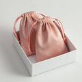 5*7cm Pink Drawstring Jewelry Flannel Pouch Bag Display Suede Pouches Packaging