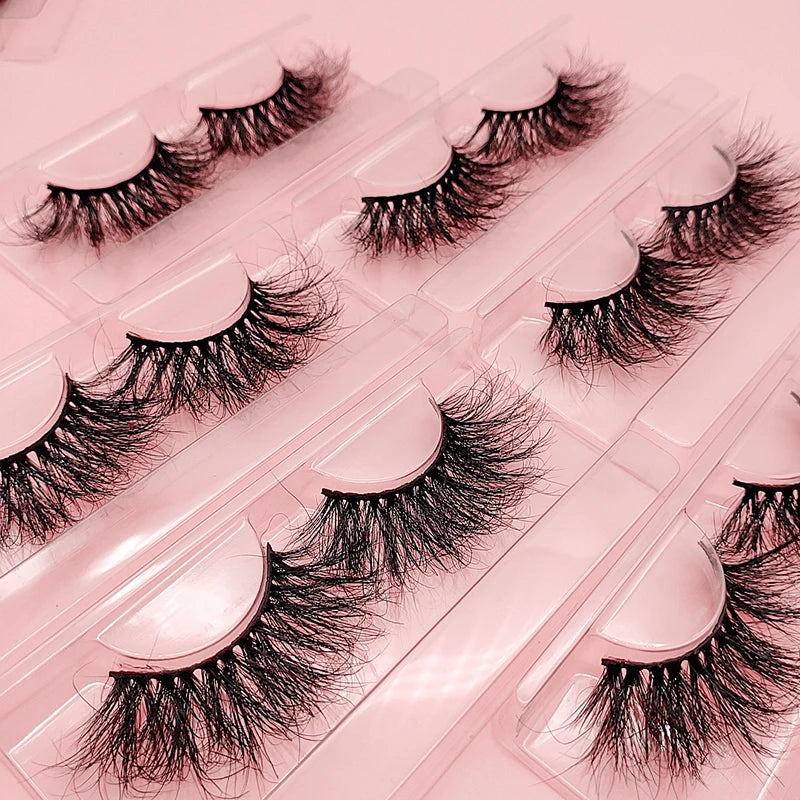 Wholesale 3d 18mm 20mm Natural Style Vegan Lashes Natural Silk Lashes Private Label Lash Box