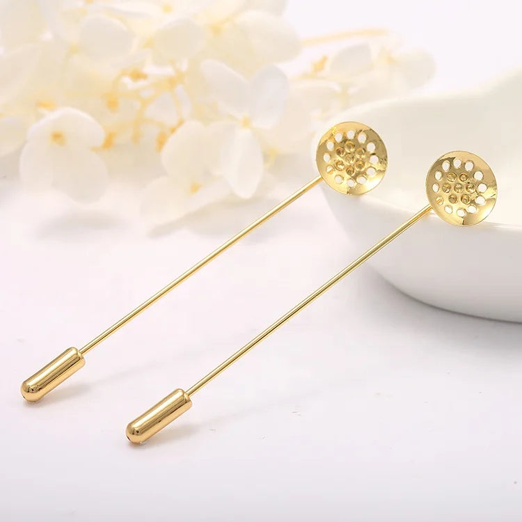 Unique Design 14k Gold Plated Jewelry Accessories Pins