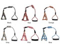 High Quality Fashion Simple Design Polyester Cat Harness with Stretch Leash Colorful Telescopic Pet Walking Harness Set