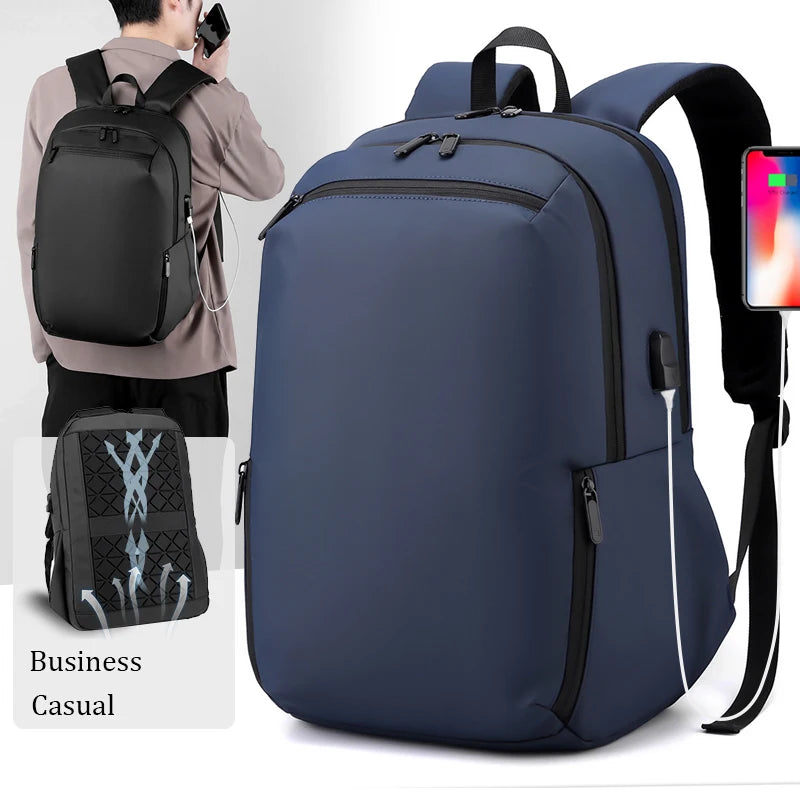 Custom logo Business Men Mochilas Computer Notebook Bags Waterproof Travel Usb School Women Laptop Backpack