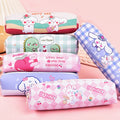 Cartoon Cute School Stationery Bag Kawaii Leather Pencil Pouch for Kids