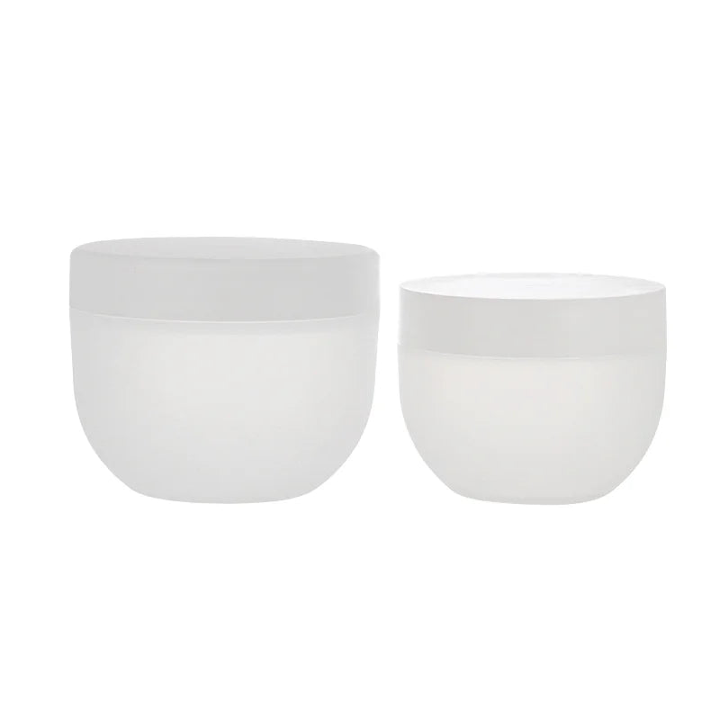 Hot Sale Customizable Narrow PP Screw Top Jar Anti-Fall White Plastic Gloss Matte Finish 250g 200ml Skin Care Cream Cosmetics
