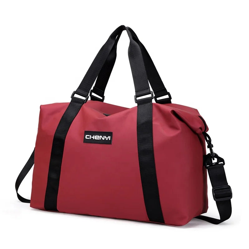 Customized Logo Large Capacity Waterproof Duffle Bag for Men and Women Sports Travel Gym Bag for Leisure Outdoor Use