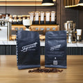 AT PACK Recyclable Coffee Bags Custom 250g 500g 1KG Matte Surface Flat Bottom High Barrier PE Coffee Bean Zipper Bag With Valve