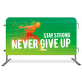 Customizable Polyester Fabric Mesh Banners for Road Advertising Games Sponsor Crowd Control Obstacle Quality Grade Road Banners