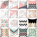 Decorative New Design Soft Hot Sale Modern Marble Geometric Print Throw Pillow Cover