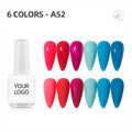 JTING 6Colors Option Private Label Russia Uv Nail Gel Polish Factory Led OEM Custom Color Nail Art Uv Gel Nail Polish Bottles MegaBDM