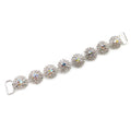Silver Metal Crystal AB Rhinestone Bikini Connector Rhinestone Connector Swimwear Strap Accessories Wholesale