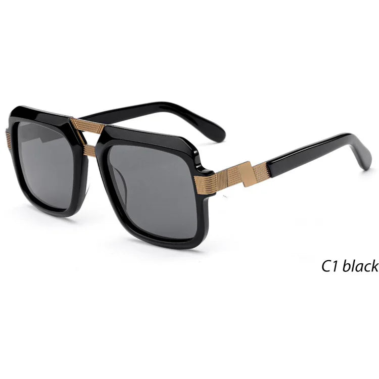 Men'S Sunglasses Designer 2024 Oversized Glasses Women Mens Custom Logo Acetate Sunglasses Manufacturer Square Sunglasses