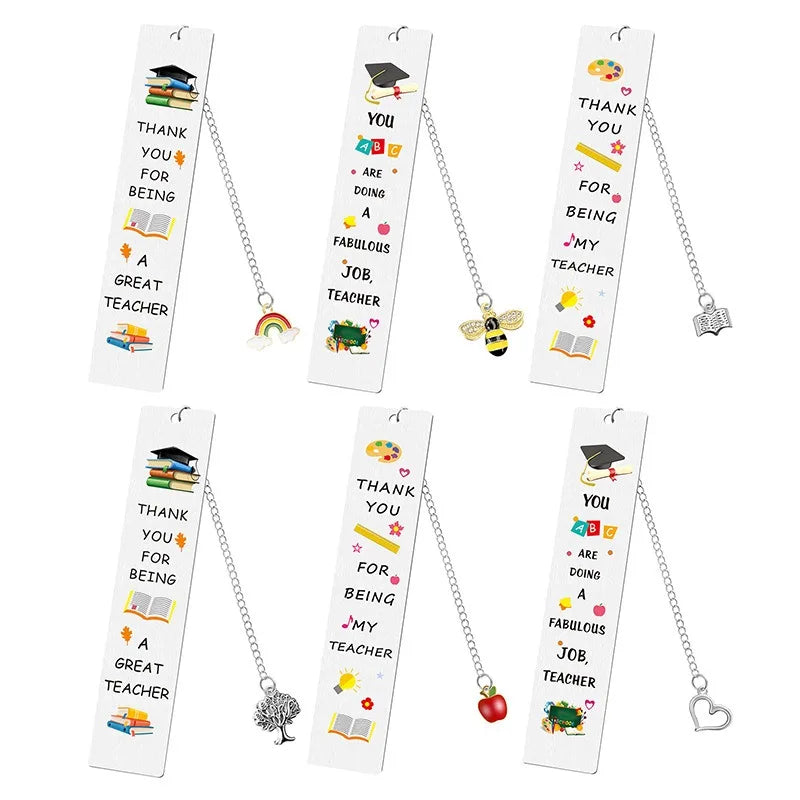 Factory Sale Custom Color Printed Stainless Steel Bookmark New Design Metal Craft for Teachers' Day Graduation Gift