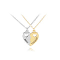 G912 Jewelry Half Matching Heart Hollowed-Out Heart Friendship Necklace Best Friend Necklaces
