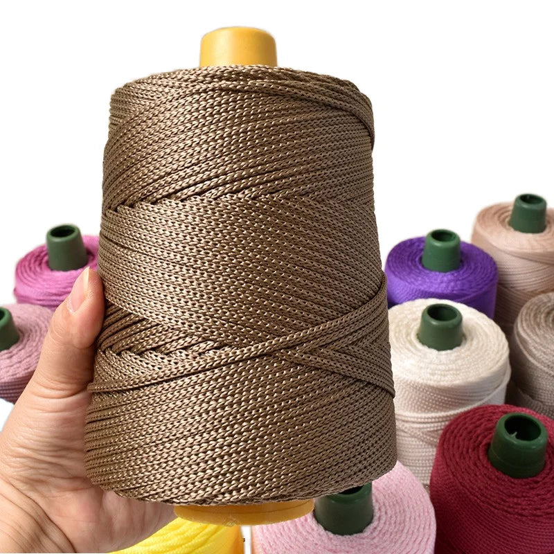 Wholesale 250Gams DIY Crafts Polyester Cord String Crochet Macrame Yarn for Wall Hangings Bags Shoes Hats Carpet