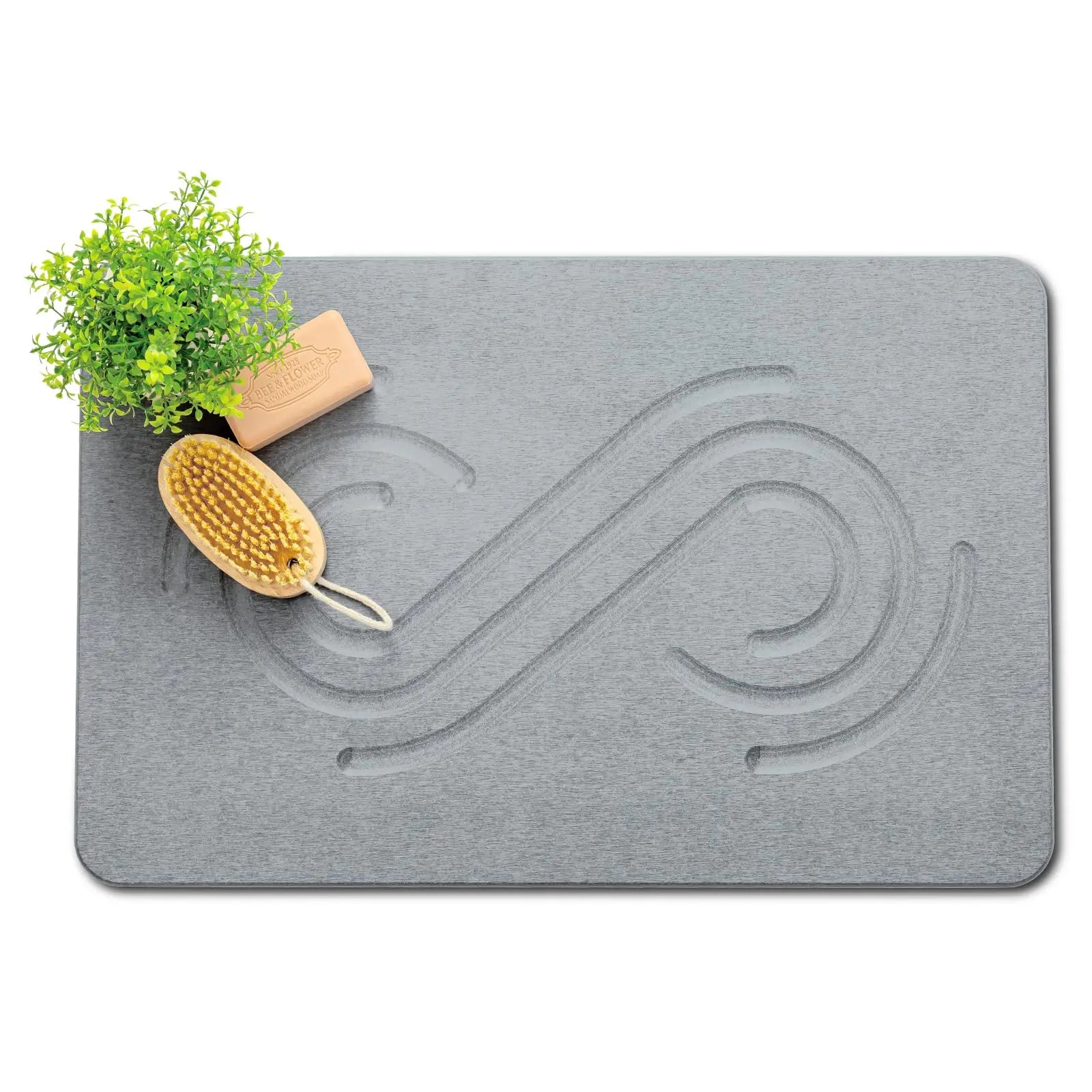 Eco-friendly Bath Mat Rug Quick Dry Super Absorbent Bathroom Mat Non Slip Stain Resistant Bathroom Floor Mat