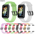 Eraysun  Replacement Transparent Crystal Bracelet Silicone Watch Bands Watchband Accessory Clear Watch Strap for Huawei Band 7