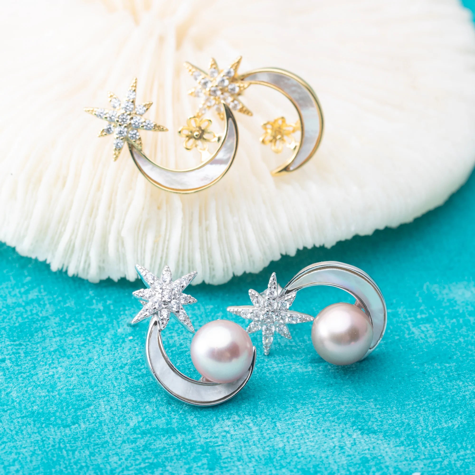 E010833 S925 Pearl Earring 925 Sterling Silver DIY 7-8mm Natural Freshwater Pearl Stud Earring for Women