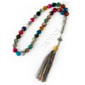 Fashionable Cheap Gold Plated Islamic Agate Prayer Beads Misbaha Custom Orthodox Unisex Necklace