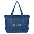 RUTH OEM Promotional Cotton Canvas Tote Bag Shoulder Strap Supermarket Beach Shopper Shopping Bag Letter Pattern Recyclable