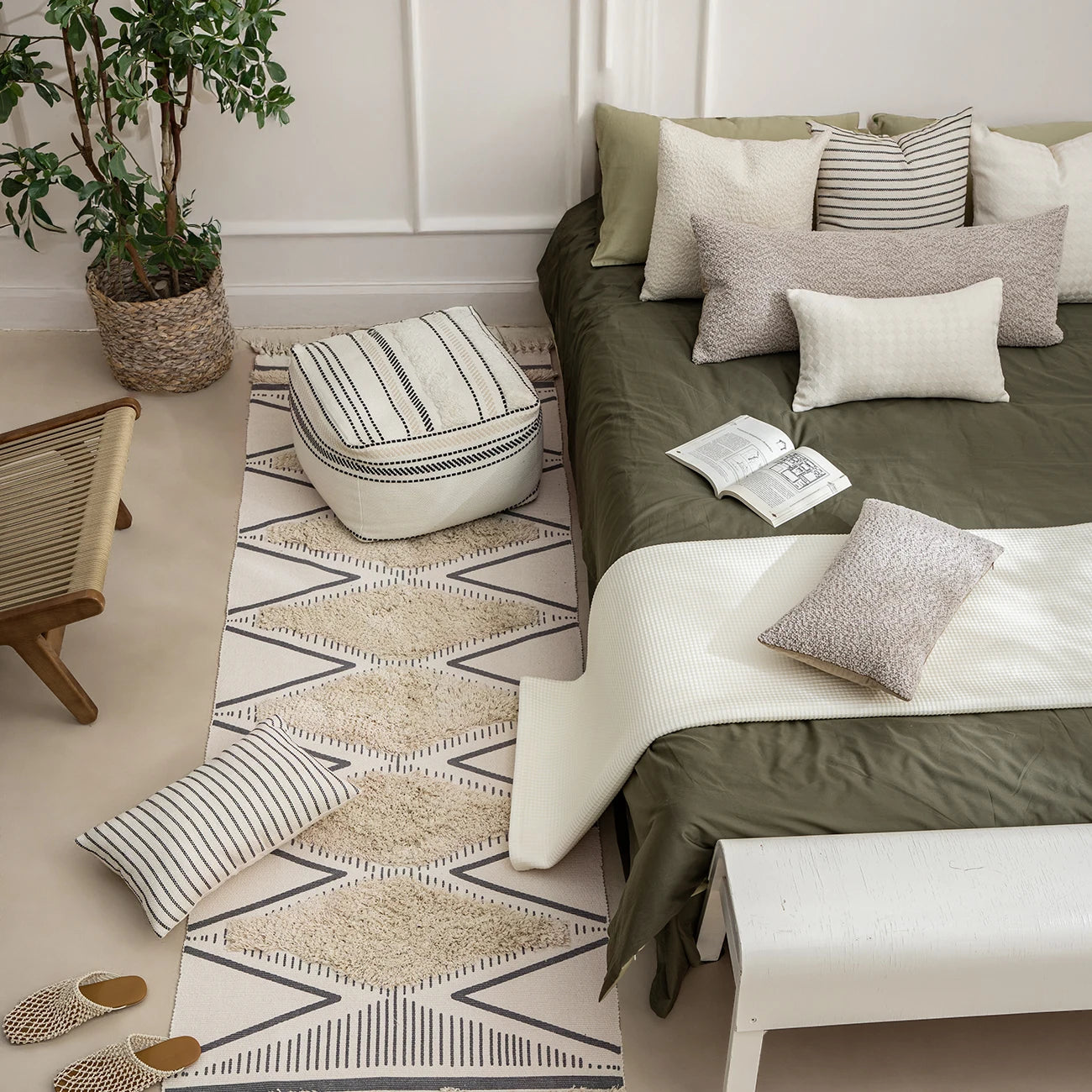 Vintage Small Size 70x110cm Door Mat Printed Woven Decor Rug 60x240cm Runner Rug Hand Tufted for Door Gate Hallway
