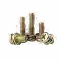Color Zinc PM Three Cross Round Color Pan Head Combination Screws
