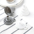 Portable Foldable Collapsible Kitchen Silicone Funnel Food Grade Skimmers Dishwasher Safe Utensils for Oil Soy Sauce