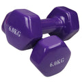 Wholesale 0.5 10kg Dip Plastic Dumbbells Custom Color Vinyl Dumbbells for Men's Fitness