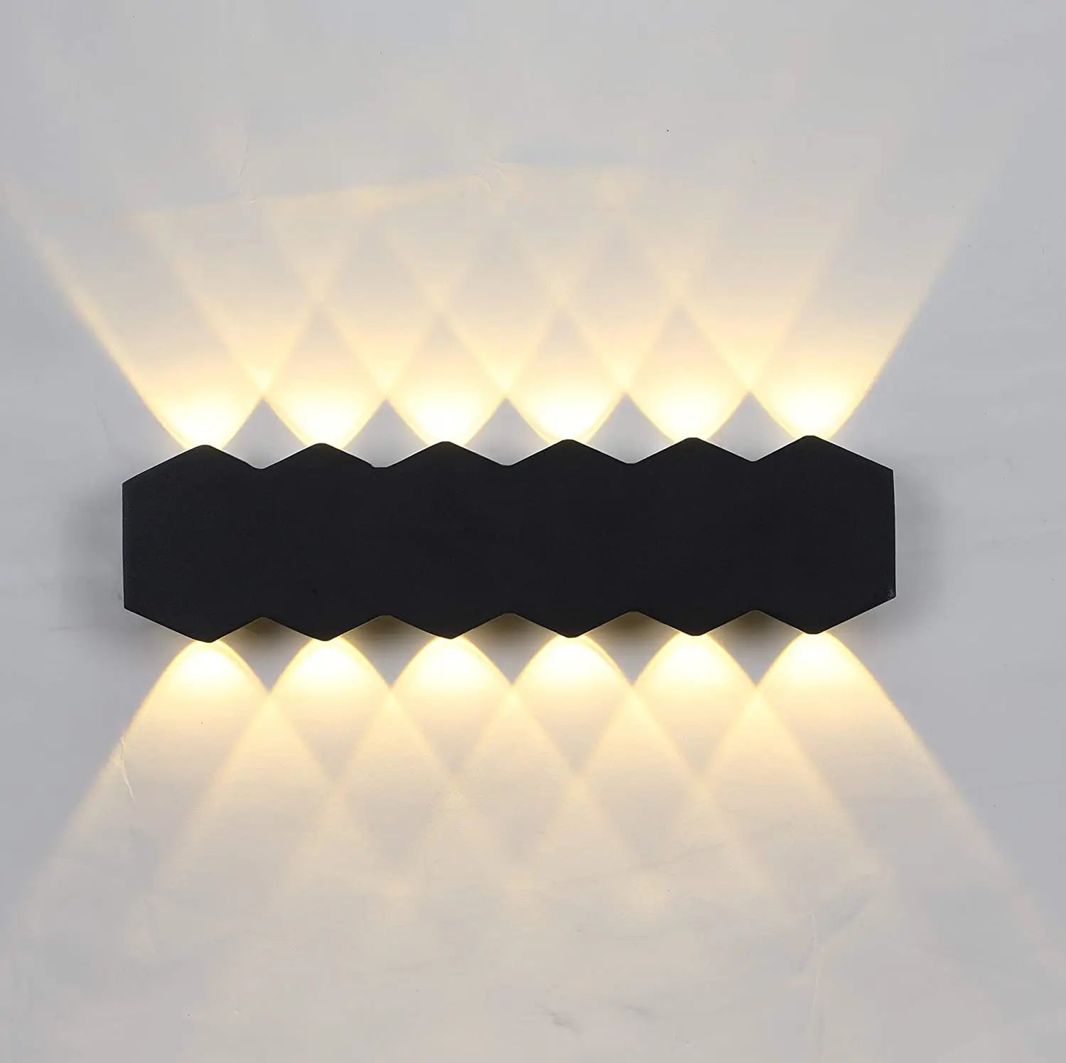 12W LED Wall Light Indoor Outdoor Aluminium up Down Wall Light Lamp Spotlight Modern for Living Room Bedroom Hallway Stairs