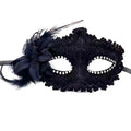 Masquerade Party Masks Half Face Women Venetian Lace Flower Rhinestone Eyemask Christmas Cosplay Carnival Fancy Dress Supplies