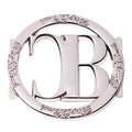 Durable Bags Round logo Tags Making Customized Hollow Letter Metal Plate Emblems for Luggage