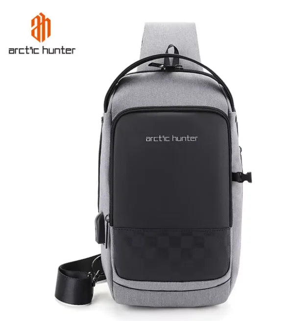 Arctic Hunter Fashion Waterproof Polyester Large Chest & Sling Bag Anti Theft Men's Lightweight Durable Shoulder Bag
