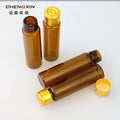 Custom-Made Brown Glass Small Ampoule Bottle with Screw Cap UV Coating for Brandy Tequila Essence Oral Liquid