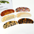 Elegant Classical Style 13.7cm Anti-static Hair Combs Fancy Combs with Gold Printing Plants Pattern Women Acetate Combs