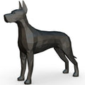Wholesale Custom Fiberglass Resin Crafts 3D Printing Sculpture Animal Figurines Great Dane Dog Statue