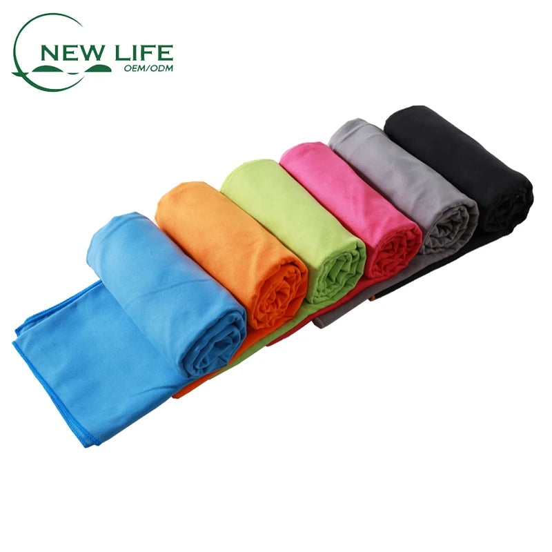 Printed logo Microfiber Sport Towel Quick Drying Absorbing Bath Gym Travel Swimming Camping Sport Towel